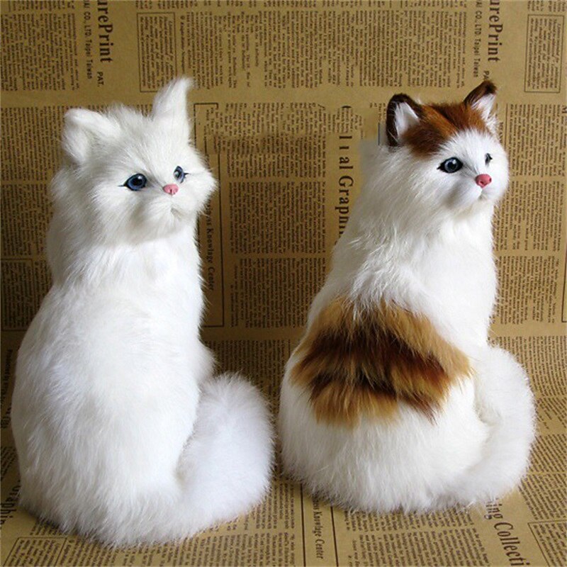 Simulated Animal Cat Creative Decoration Decoration Decoration Simulated Cat Model Squatting Cat Persian Cat Flower Cat Squatting Cat Little Cat3