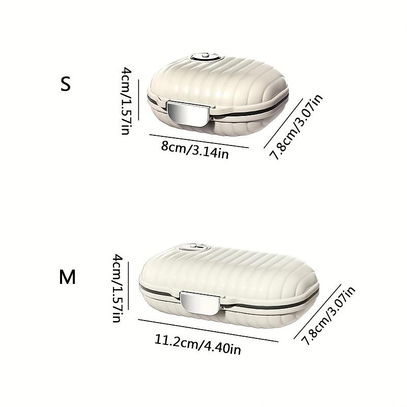 1pc Portable Pill Box Travel Seven Days 7 Grid Sub-Packaging Pills Sealed Storage Box Pill Organizer2