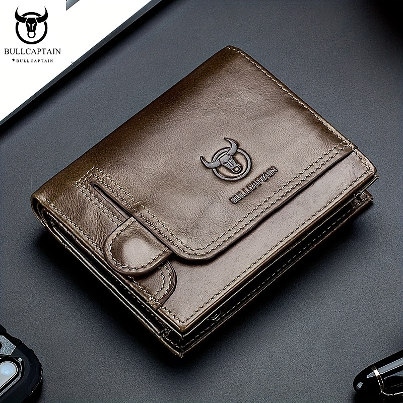 Leather Large-capacity Men's Wallet Driver's License Retro Leather Wallet Multi-card Position Thickened Chao Brand Credit Card Wallet Fashion Wallet Large-capacity Card Bag