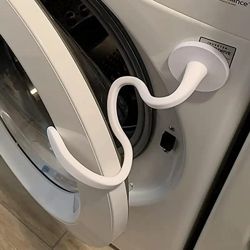 Magnetic Front Load Washer Door Prop - Keep Your Washer Door Open and Stable with Flexible Prop - Fits Most Washing Machines and RV Laundry Doors - 2.6inch/66mm Magnetic Base