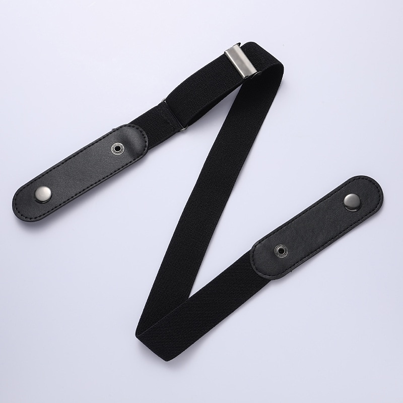 Buckle-Free Belts for Women Men Jean Pants Dress No Buckle Adjustable Stretch Elastic Waist Band Invisible Belt DropShipping2