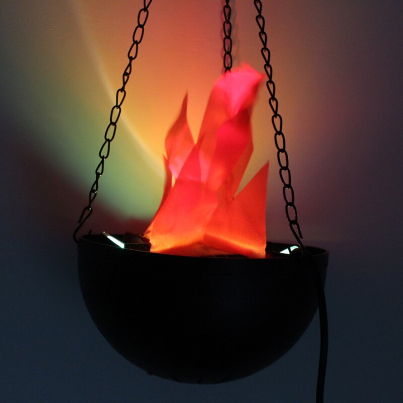Hanging Flame Light Halloween LED Fake Fire Flame Simulated Flame Effect Light 3D Campfire Centerpiece for Christmas Party Night Clubs (Hanging Flame)4