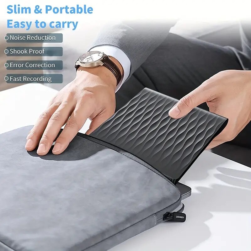 External CD/DVD Drive For Laptop USB 3.0 & Type-C External CD DVD Burner CD/DVD/-RW Rewriter For Laptop Desktop IMac MacBook Compatible With Windows 11/10/XP/8/7/Vista/Linux/MacOS3