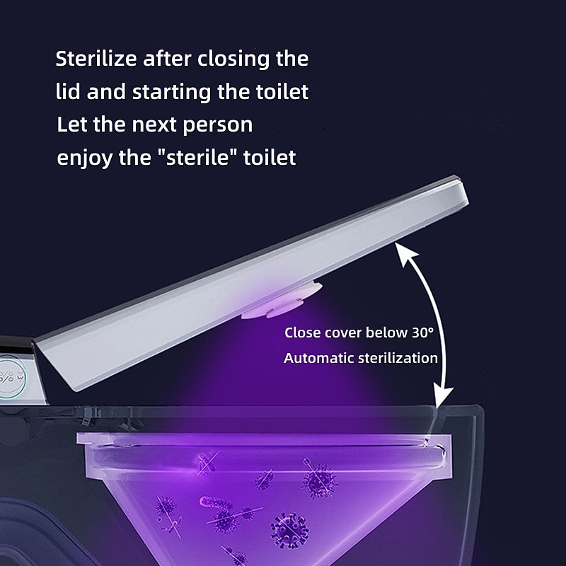 Toilet Deodorizer With Incense Home Generation Mini Air Purifier LED Ultraviolet Toilet Disinfection Lamp Uvc Germicidal Lamp4