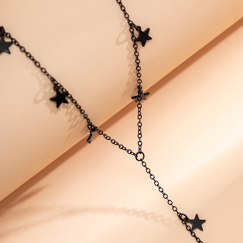 1PC Long Necklace For Women's Party Evening Daily Alloy Long Star3