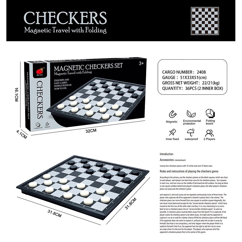 Science and Education International Chess Primary School Student Competition Dedicated Magnetic Folding Game Chess Cross border Puzzle Puzzle Toys3