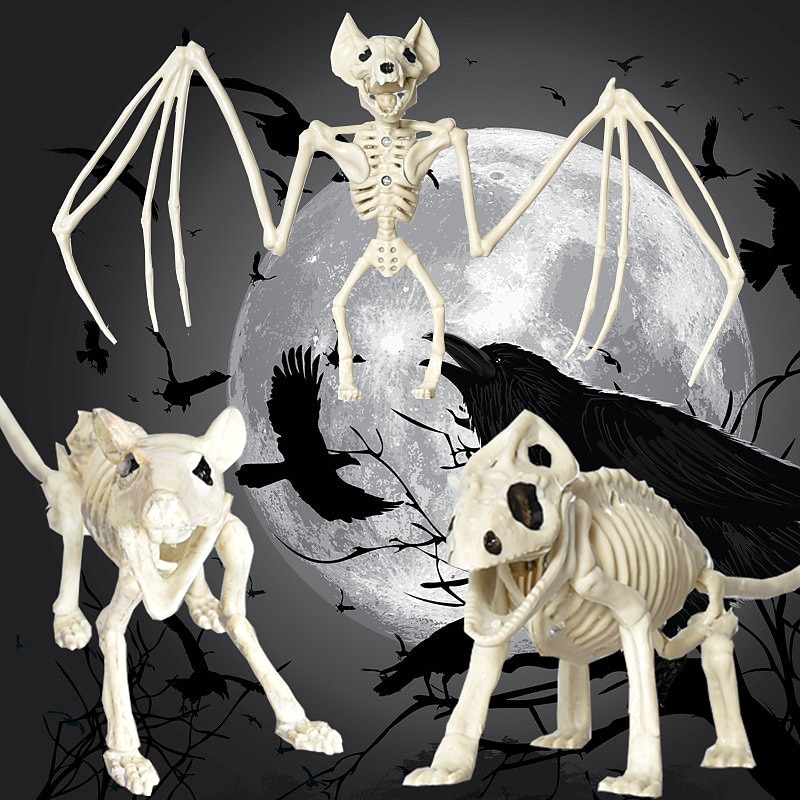 Halloween Animal Skeleton Yard Decorations Perfect for Indoor/Outdoor Use
