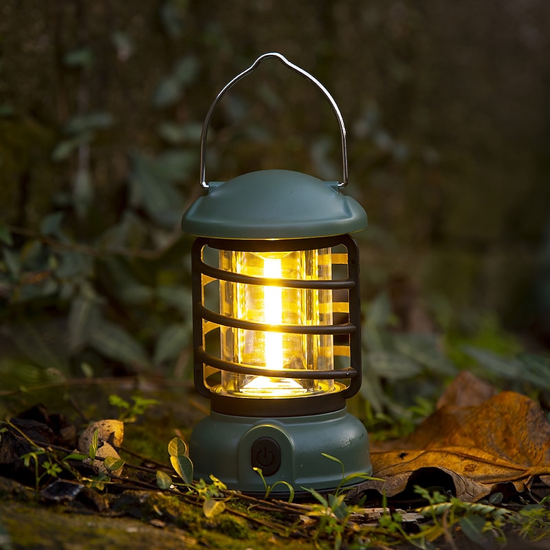 Frogued Camping Light Portable Retro Lamp Light Rotary Switch USB Recharge Camping Tent Travel Light Vintage Outdoor Lighting3