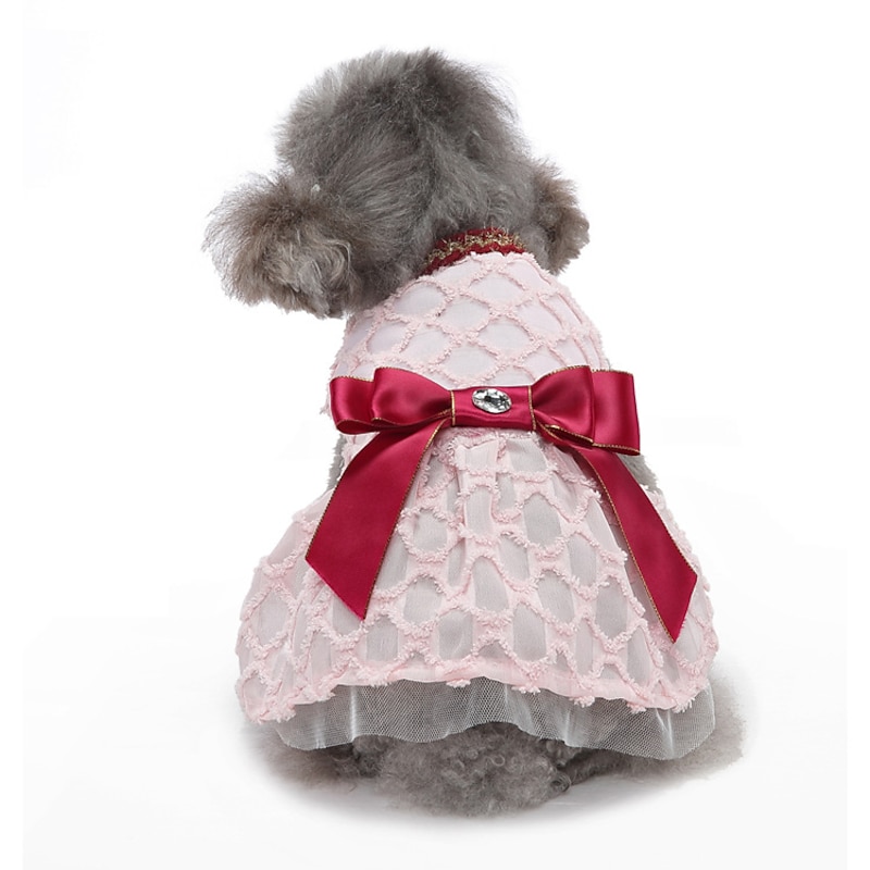 Dog Cat Dress Cute Casual Waterproof Breathable Soft Washable Comfortable Casual Daily Dog Clothing for Bichon Frise Pomeranian Baby Pet Papillon Small4