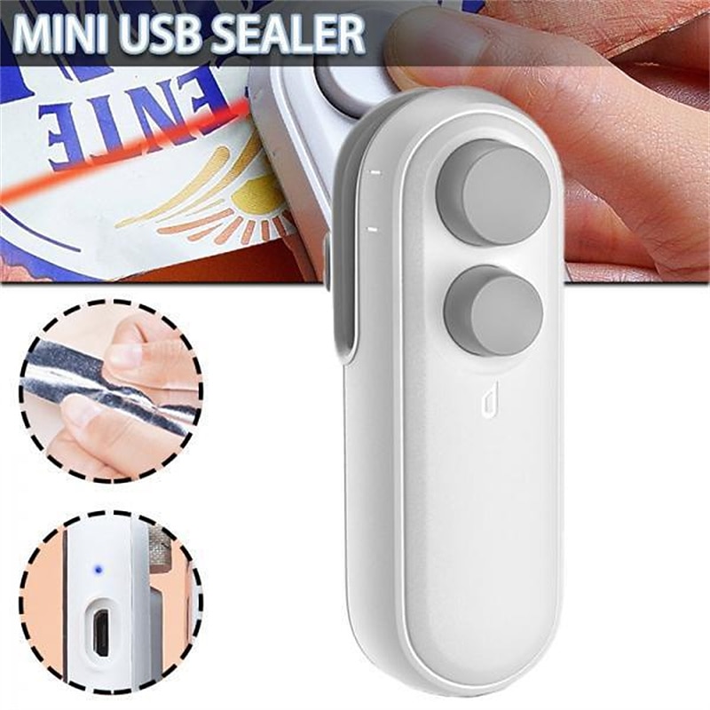 Mini Bag Sealer Sealing Machine 2 in 1 Heat Sealer and Cutter for Plastic Bags New