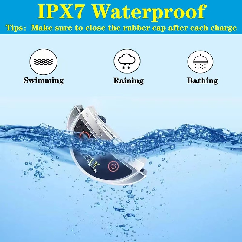 No Shock Dog Collar Vibration Collar for Small Medium Dogs Vibrating Dog Collar 1600Ft Remote Control IP67 Waterproof3