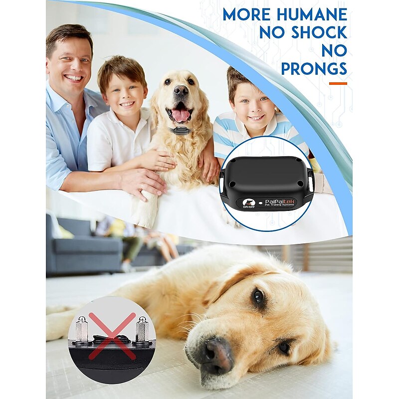 Vibrating Dog Collar No Shock 3300ft Range Dog Training Collar with Remote IPX7 Waterproof Electric Dog Collar No Shock/Prong Dog Training Collar for 5-120 lbs All Breeds2