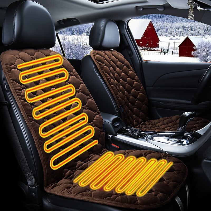 Heated Car Seat Cover, Car Heating Pad, Single Front Passenger Cushion, 12V Cigarette Lighter Heating Pad4