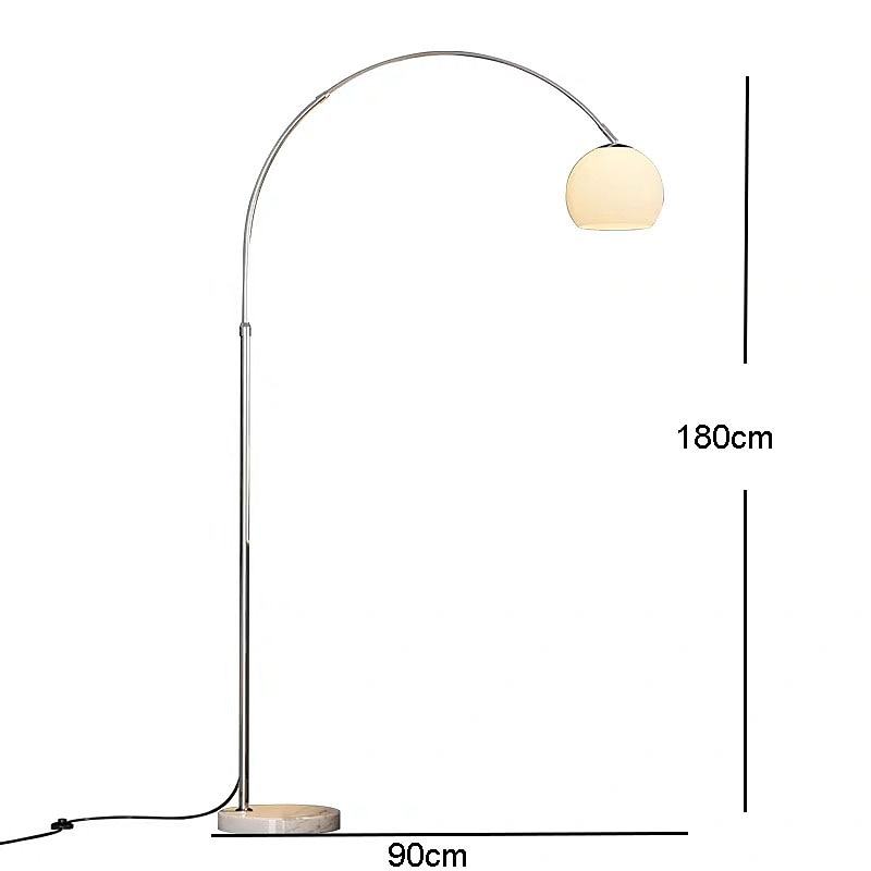 Arc Lamp - Height Adjustable 180 cm 60 W Orange/White Arc Lamp, Floor Lamp, Floor Lamp, Arc Floor Lamp 110-240V2