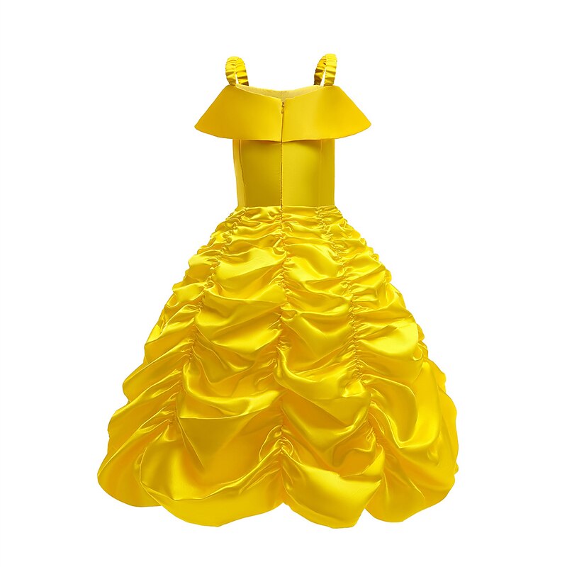 Sleeping Beauty Beauty and the Beast Fairytale Princess Belle Flower Girl Dress Theme Party Costume Tulle Dresses Cosplay Movie Cosplay for Girls' Kid's Carnival Masquerade4