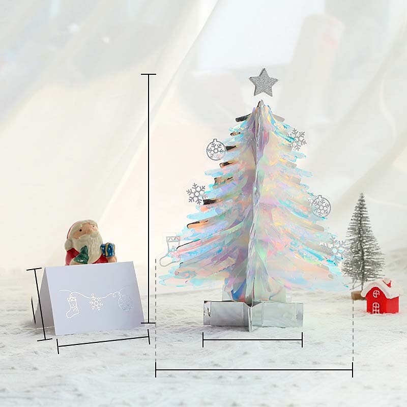3d Christmas card Creative Christmas gift Christmas tree card Student Christmas activity gift4
