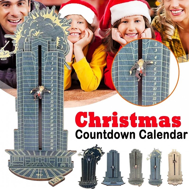 24 Day Christmas Table Decoration Countdown Advent Calendar Wooden Christmas Advent Calendar Die Hard Funny Fall Calendar Gift Die Hard Advent Calendar Wooden Christmas Advent Calendar