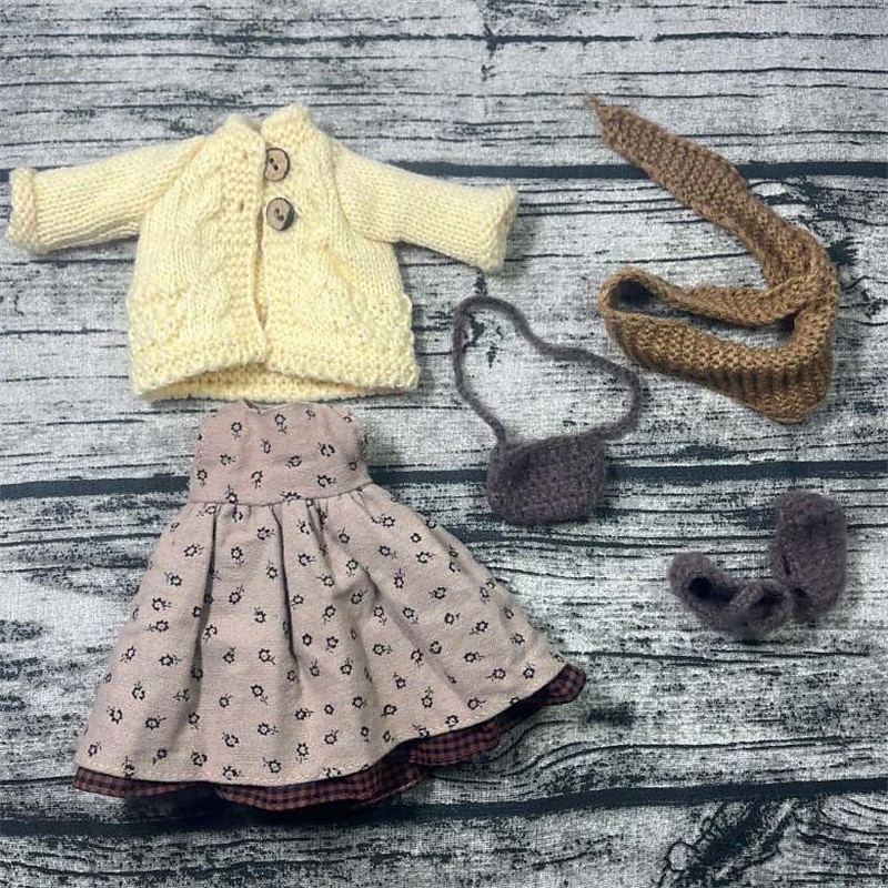 Waldorf Doll Change Clothes Material Bag Personality Set Waldorf Handmade Muppet Doll for Christmas Gifts4