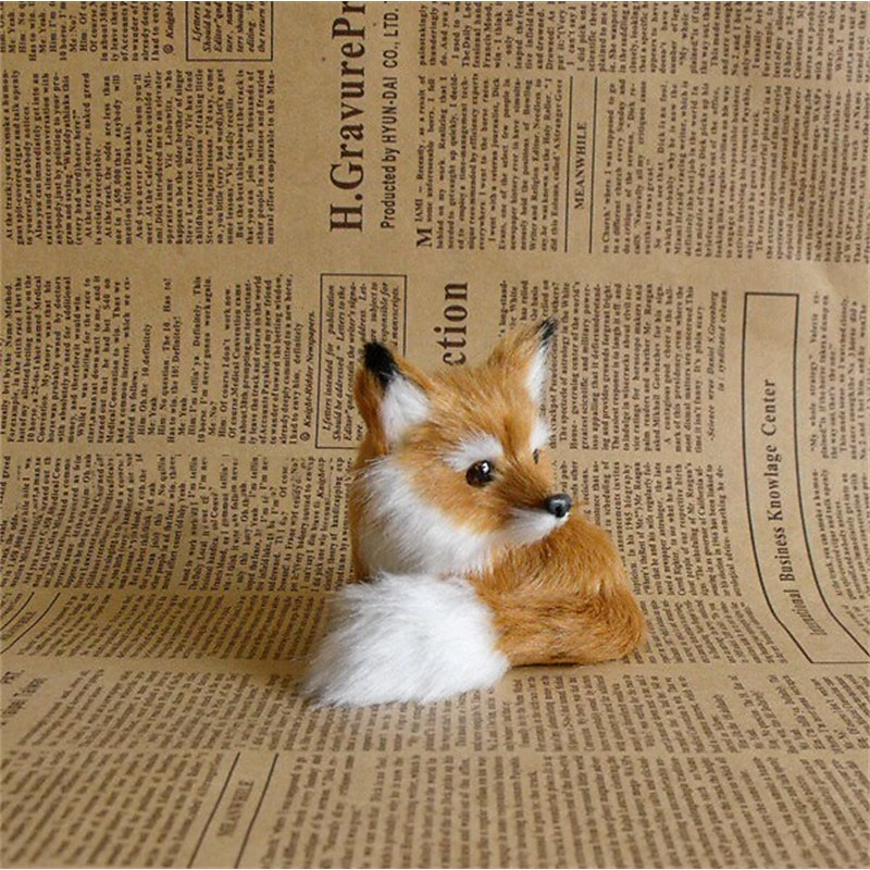 Fox Simulation Decoration Fox Yellow Fox Festival Gift Festival Tree Decoration Pendant2