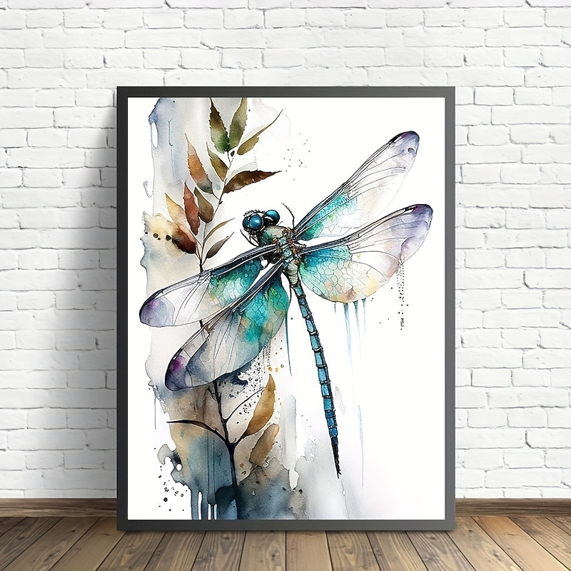 Animal Wall Art Canvas Dragonfly Prints and Posters Pictures Decorative Fabric Painting For Living Room Pictures No Frame2