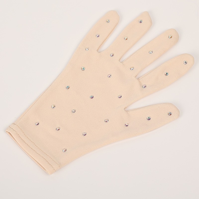 Figure Skating Gloves Men's Women's Ice Skating Gloves Black Khaki Spandex Training Practice Competition Skating Wear Thermal Warm Ice Skating Figure Skating4