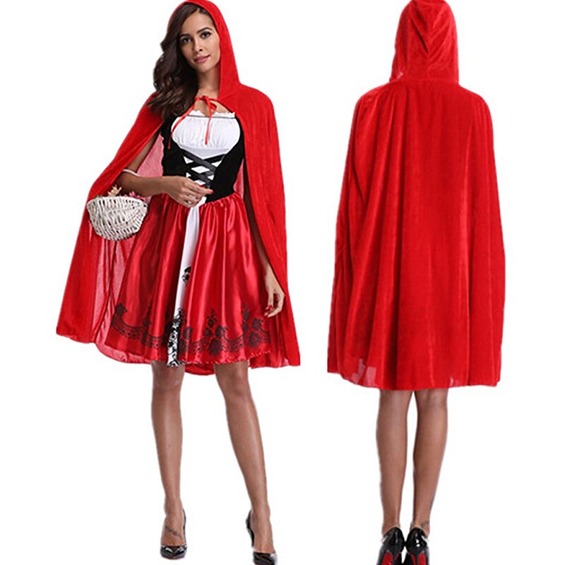 Little Red Riding Hood Halloween Cosplay Costume Carnival Costume Cosplay Sexy Costume Adults' Women's Halloween Carnival Masquerade Performance Party Halloween Easy Halloween Costumes Dress Up2