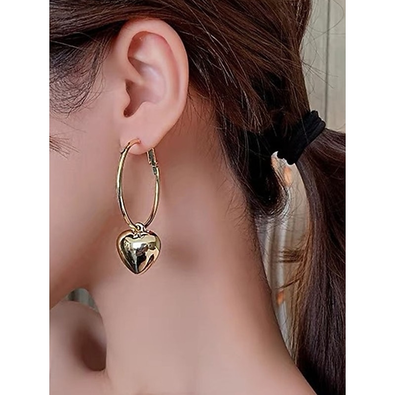Women's Earrings Fashion Outdoor Heart Earring3