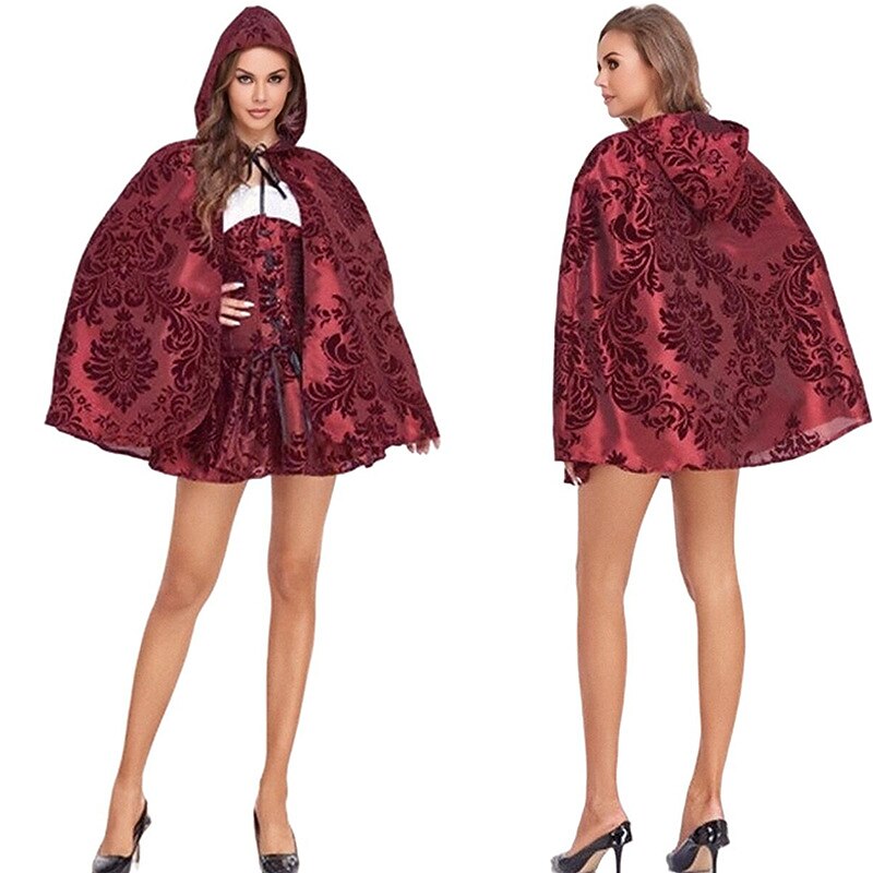Little Red Riding Hood Halloween Cosplay Costume Carnival Costume Cosplay Sexy Costume Adults' Women's Halloween Carnival Masquerade Performance Party Halloween Easy Halloween Costumes Dress Up3