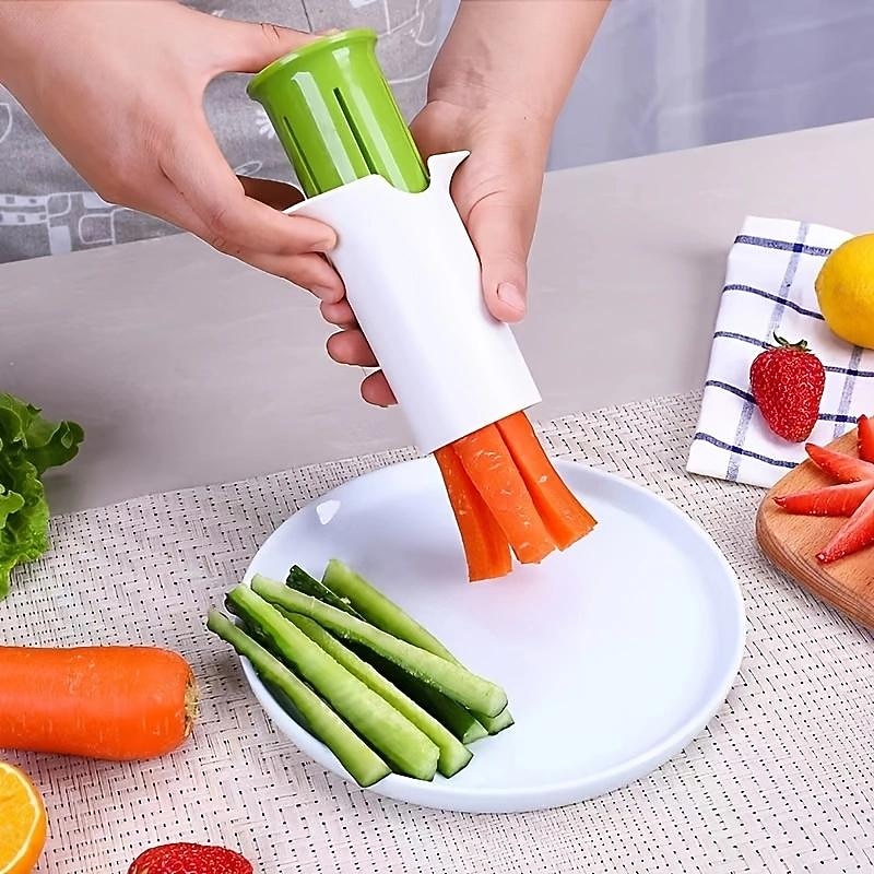 Multi-Function Slicer Carrot Strawberry Cucumber Splitter Cucumber Slicer, Strawberry Slicer, Grape Slicer, Carrot Cutter, Fruit And Veggie Divider - Main Image