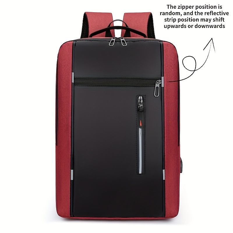 1pc Men's Women's Backpack With USB Charging Port Business Commuter Computer Bag For Business Trip Daily Use Laptop Backpack Multifunctional Student Large Capacity Backpack4