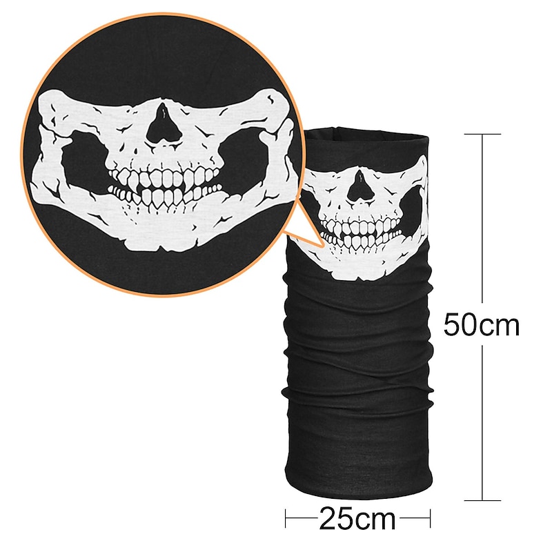 Skeleton Gloves and Skull Face Mask Ghost Bones for Adult Halloween Party Easy Halloween Costumes2
