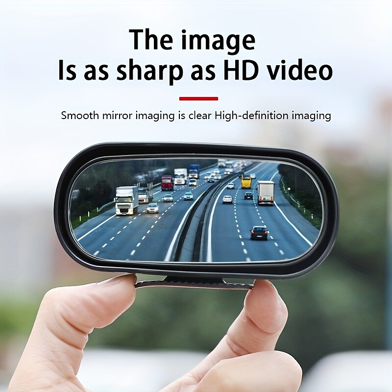 On HD Glass Car Rearview Mirror Auxiliary Adjustable Rotation Parking Aid Mirror Car Blind Spot Mirror 360-degree Wide Angle4