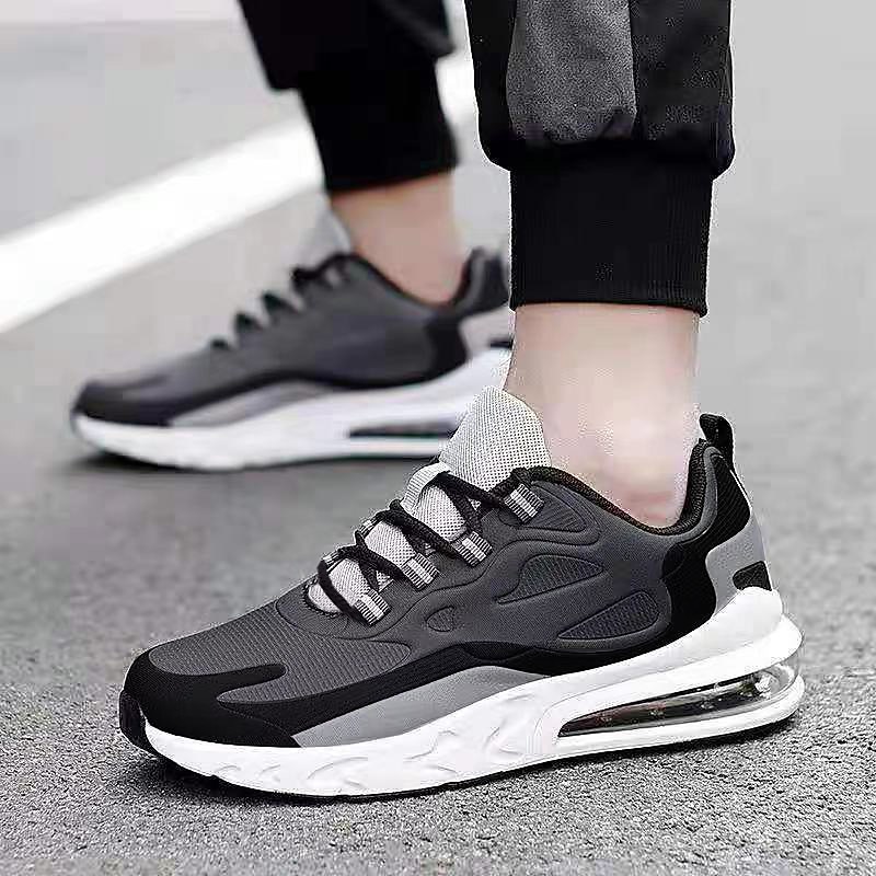 Men's Air-Cushioned Running Sneakers – Breathable Lightweight Athletic Shoes with Color Block Design for Casual Sports and Fitness4