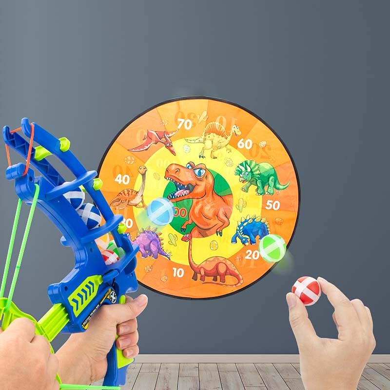 Children's bow and arrow toys dart plates sticky balls target shooting sticky balls outdoor and indoor toy sets2