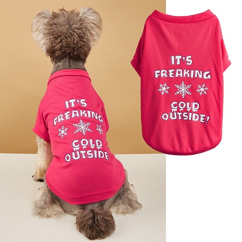 Dog Cat Shirt / T-Shirt Fashion Party Winter Waterproof Breathable Soft Washable Comfortable Christmas Party Casual Daily Festival Dog Clothing for Bichon Frise Pomeranian Baby Pet Papillon Small2