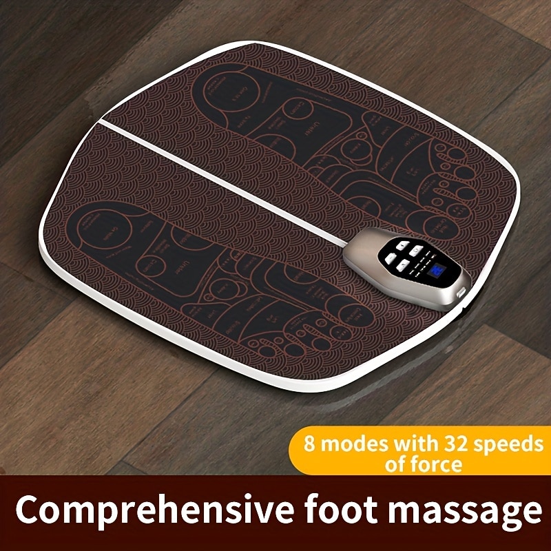 Foot Massager Foot Massage Pad Foot Pulse Electric Foot Massager Foot Spa Machine Intelligent Acupuncture Foot Massage Pad Massager Acupuncture Points Capture Muscle Relaxation Long Lasting Conti2