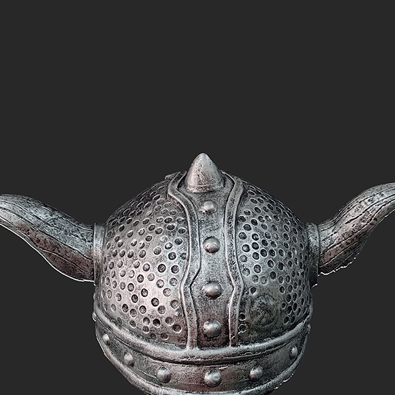 Retro Vintage Medieval Renaissance Hat Armor Horned Helmet Viking Fancy Dress Men's Viking Carnival Masquerade Carnival Adults' Hat3