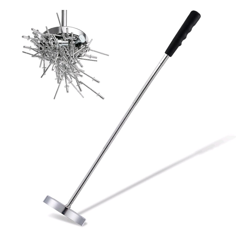 Telescoping Magnetic Sweeper Pickup Tool, Screws Parts Finder with 35LB Pull Capacity, Retractable 8.6
