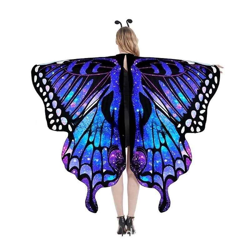 Butterfly Halloween Wings Mask Headband Carnival Costume Rainbow Funny Costume Adults' Women's Halloween Carnival Mardi Gras Party Pride Parade Pride Month Easy Halloween Costumes Dress Up3