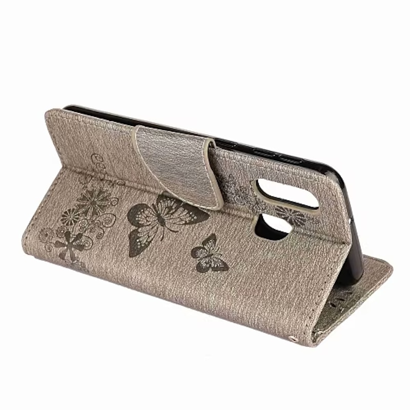 Phone Case For Samsung Galaxy S25 S24 S23 S22 S21 FE S21 Ultra Plus A54 A12 Wallet Case Flip Cover with Stand Holder Card Holder with Wrist Strap Butterfly PU Leather3