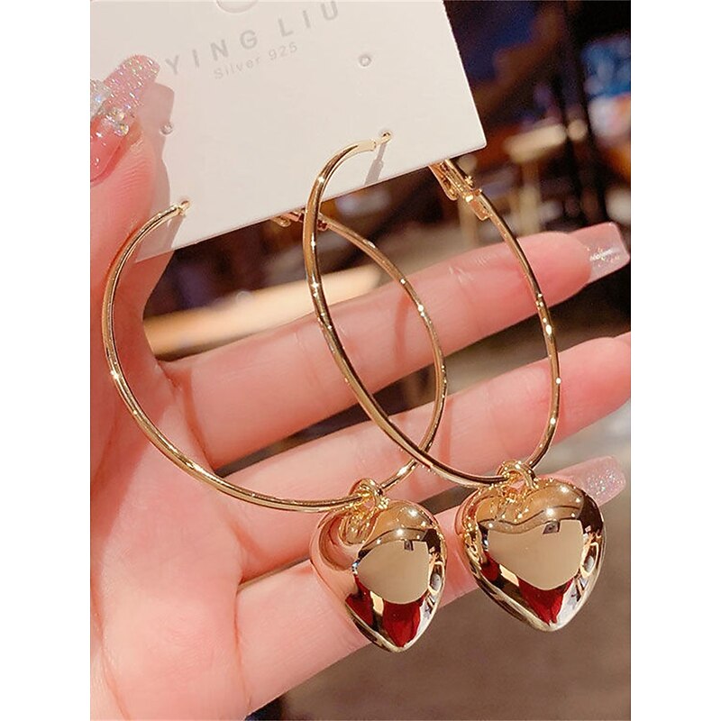 Women's Earrings Fashion Outdoor Heart Earring2