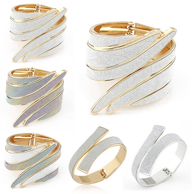 Women's Cuff Bracelet Retro Fashion Wings Fashion Statement Simple Elegant Holiday Alloy Bracelet Jewelry 1# / 2# / White For Party Evening Holiday Date Beach Festival