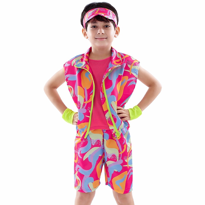 Rollerblade Outfits Doll Y2K Cowgirl Suits Jumpsuit Dress Hot Pink Girls Boys Family Cosplay Costume Halloween Carnival Masquerade3