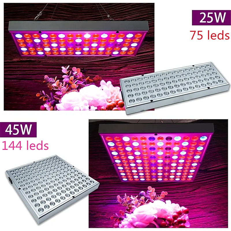Full Spectrum LED Grow Light Panel - Red, Blue, White, IR, UV Black Light for Indoor Plants & Hydroponics2