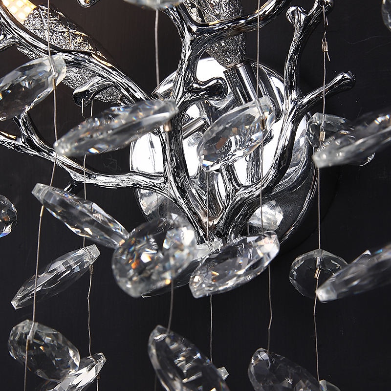 LED Wall Sconce Lamp Crtastal 25/40cm Dimmable Minimalist Wall Mount Lighting Fixture Indoor Lights for Living Room Bedroom 110-240V4