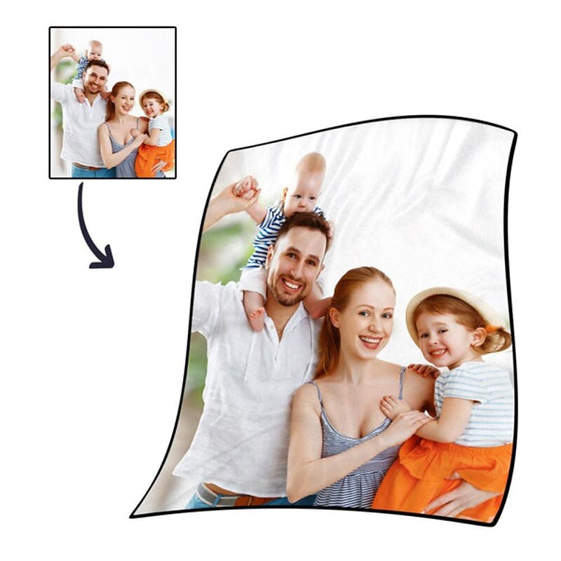Customized Blankets For Enterprises Custom Blanket Fleece Blanket As A Gift， Christmas, Suitable For Company, Boys, Girls And Adults3