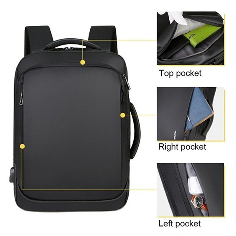 Laptop Backpack Men's Backpack Business Notebook Waterproof Back Pack USB Charging Bag Travel Bagpack Anti Theft Backpack4