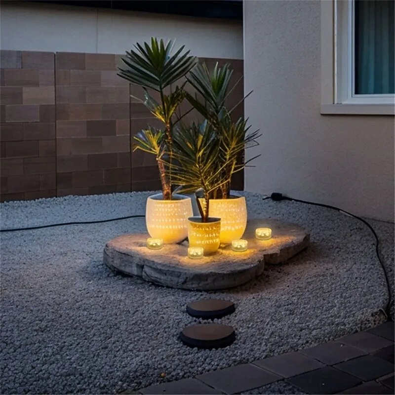 Solar Ice Brick Lamp Landscape Balcony Garden Floor Tile Lamp Courtyard Decoration Ice Block Buried Lamp2