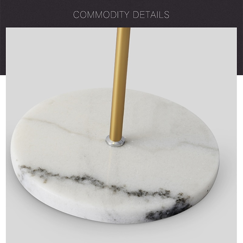 Floor Lights 3 Color Adjustable Neck Standing LampMetal Floor Lightwith Heavy Marble Based for Living Room Bedroom Reading Lamp 110-240V2