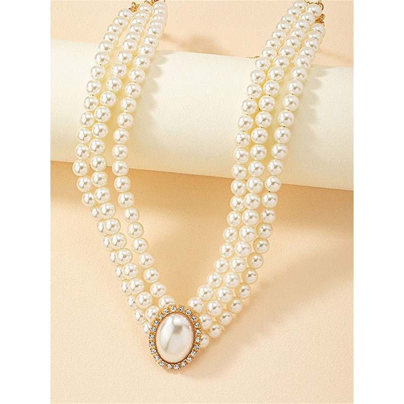 Women's necklace Elegant Wedding Geometry Necklaces4